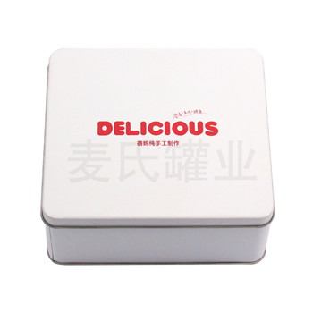 方形餅干鐵盒包裝制作,加工食品包裝鐵盒