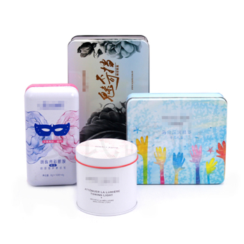 v7素顏霜鐵盒,方形眼膜鐵盒包裝,護(hù)手霜包裝盒