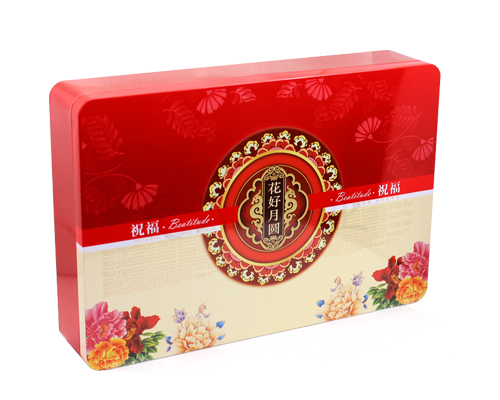 大號(hào)長方形月餅鐵盒定制