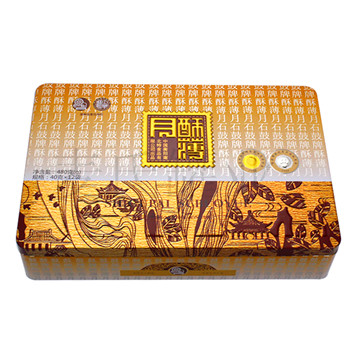 供應(yīng)十二個裝月餅豪華鐵罐,薄酥月餅馬口鐵罐