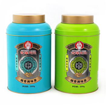 小青柑茶葉鐵罐包裝_柑普茶包裝馬口鐵罐