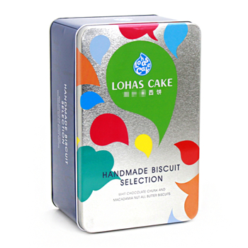 廠(chǎng)家加工定制餅干食品禮盒_精致方形馬口鐵盒包裝