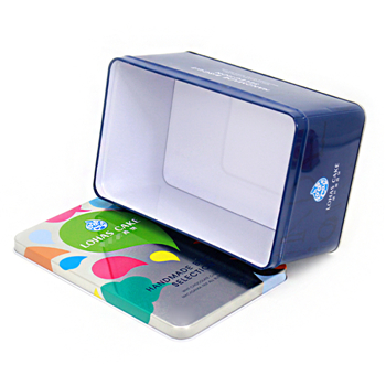 廠(chǎng)家加工定制餅干食品禮盒_精致方形馬口鐵盒包裝