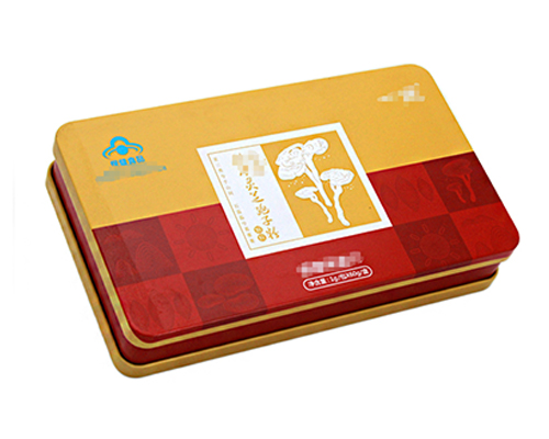 長(zhǎng)方形靈芝粉鐵盒包裝 長(zhǎng)方形靈芝粉鐵盒包裝