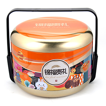 圓形馬口月餅鐵皮盒_手提月餅禮盒鐵盒包裝廠家