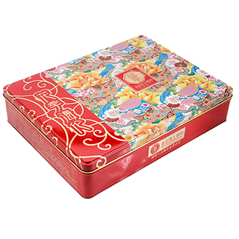 長(zhǎng)方形酒樓禮品月餅鐵盒_通用馬口鐵盒子定制包裝廠家