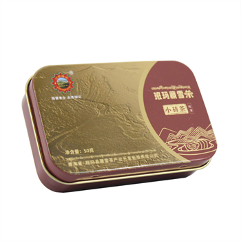 小磚茶通用茶葉小鐵盒_長(zhǎng)方形馬口鐵茶葉鐵盒包裝定制工廠